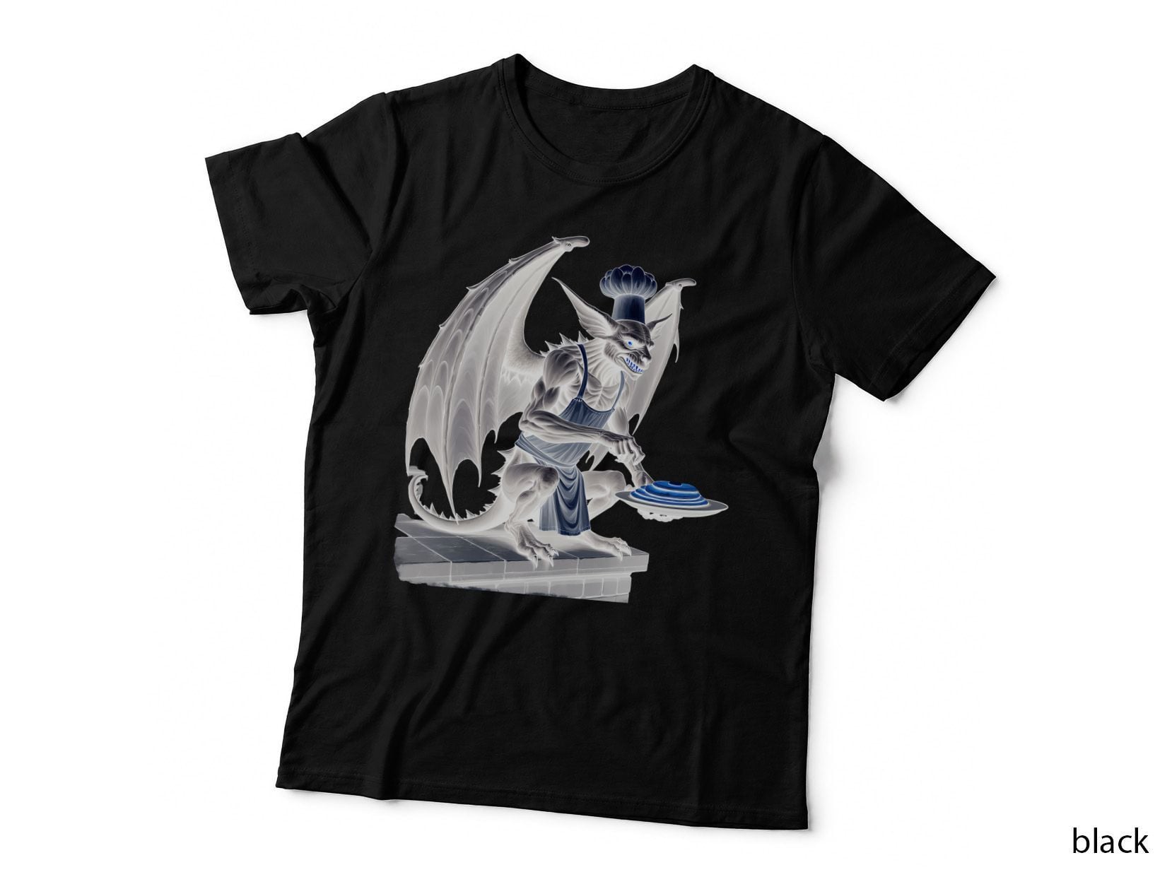 Gargoyle Flipping Tiny Pancakes T-Shirt