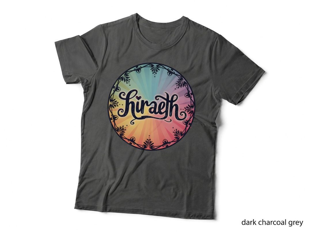 Hiraeth Ornate Holographic Pastel Color Wheel Swirls Decorative Graphic T-Shirt