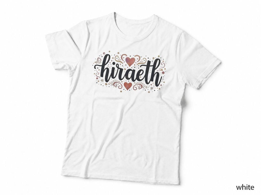 Hiraeth Welsh Swirl Rainbow Whimsical Caru Cymru Cymraeg Bright Design T-Shirt