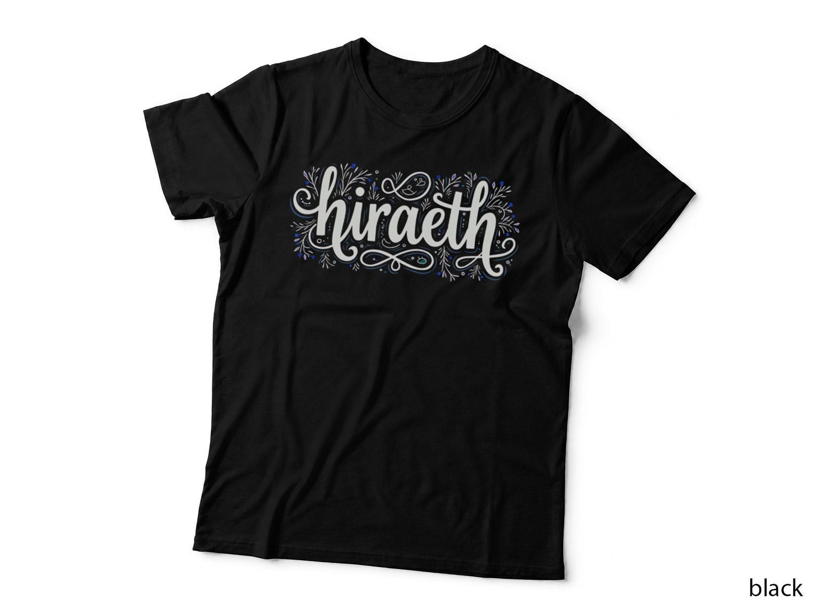 Hiraeth Welsh Swirly Rainbow Whimsical Caru Cymru Cymraeg Happy Vibrant T-Shirt