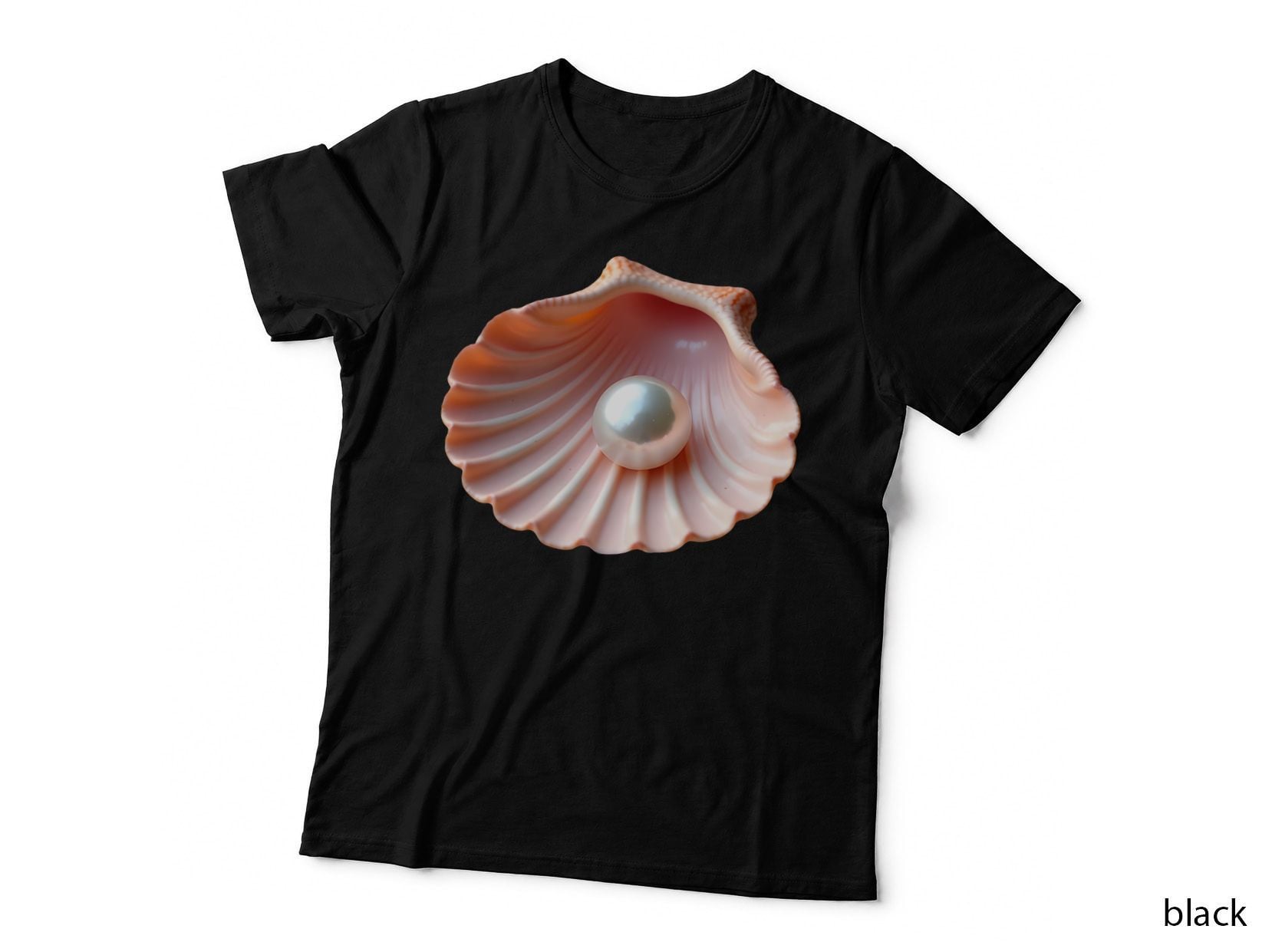 Iridescent Pearl Pink Seashell T-Shirt
