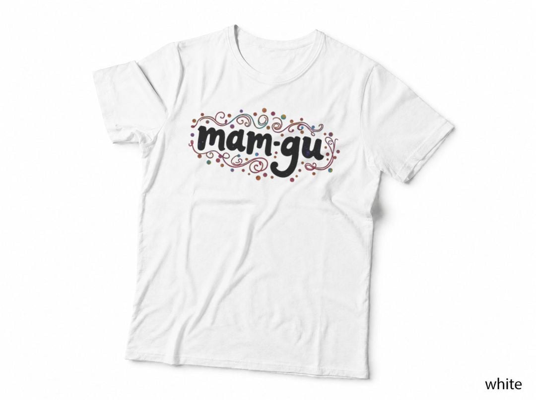 Mam-Gu Welsh Swirl Rainbow Whimsical Caru Cymru Cymraeg Bright Uplifting T-Shirt