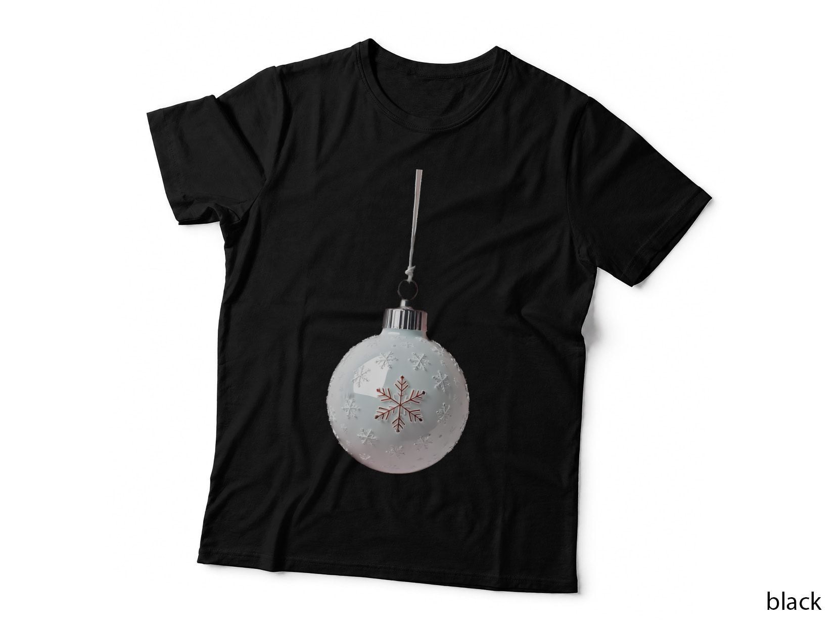 Modern Frosted Snowflake Ornament T-Shirt