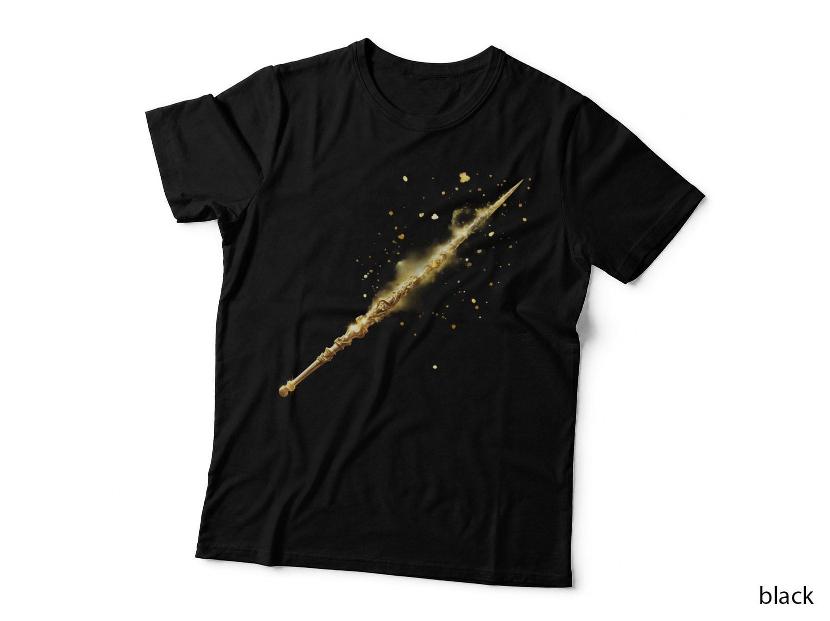 Ornate Golden Wand Magic T-Shirt