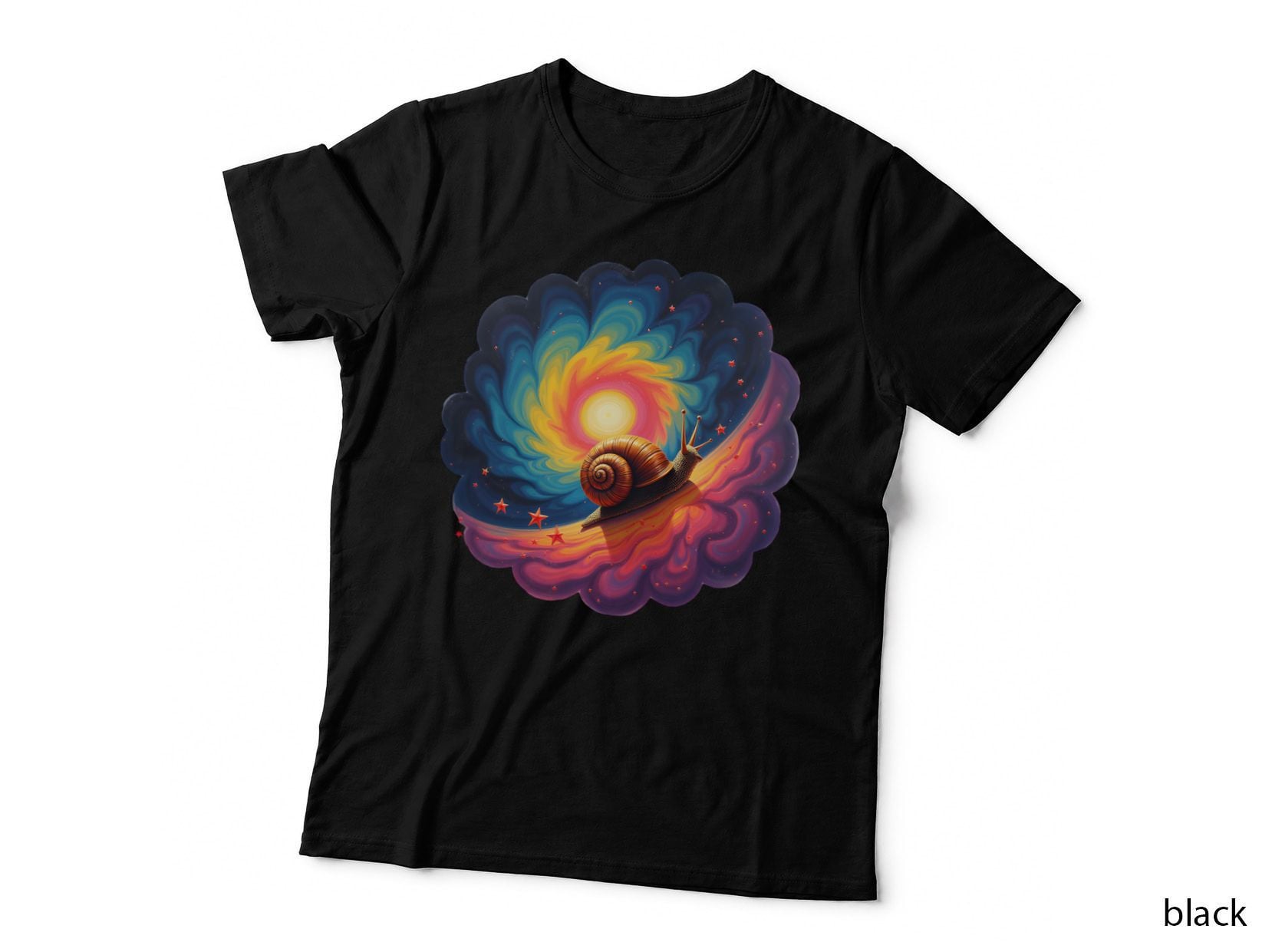 Psychedelic Grumpy Snail Vortex T-Shirt