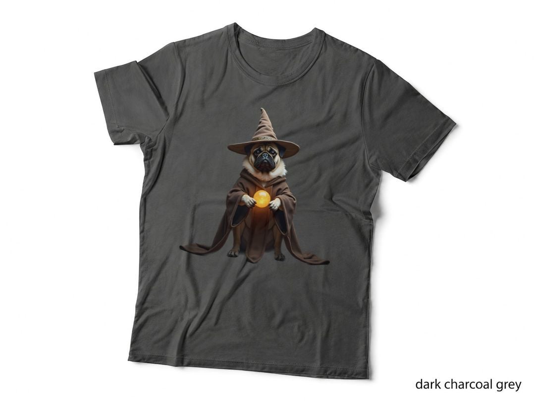 Pug Wizard with a Magical Orb T-Shirt
