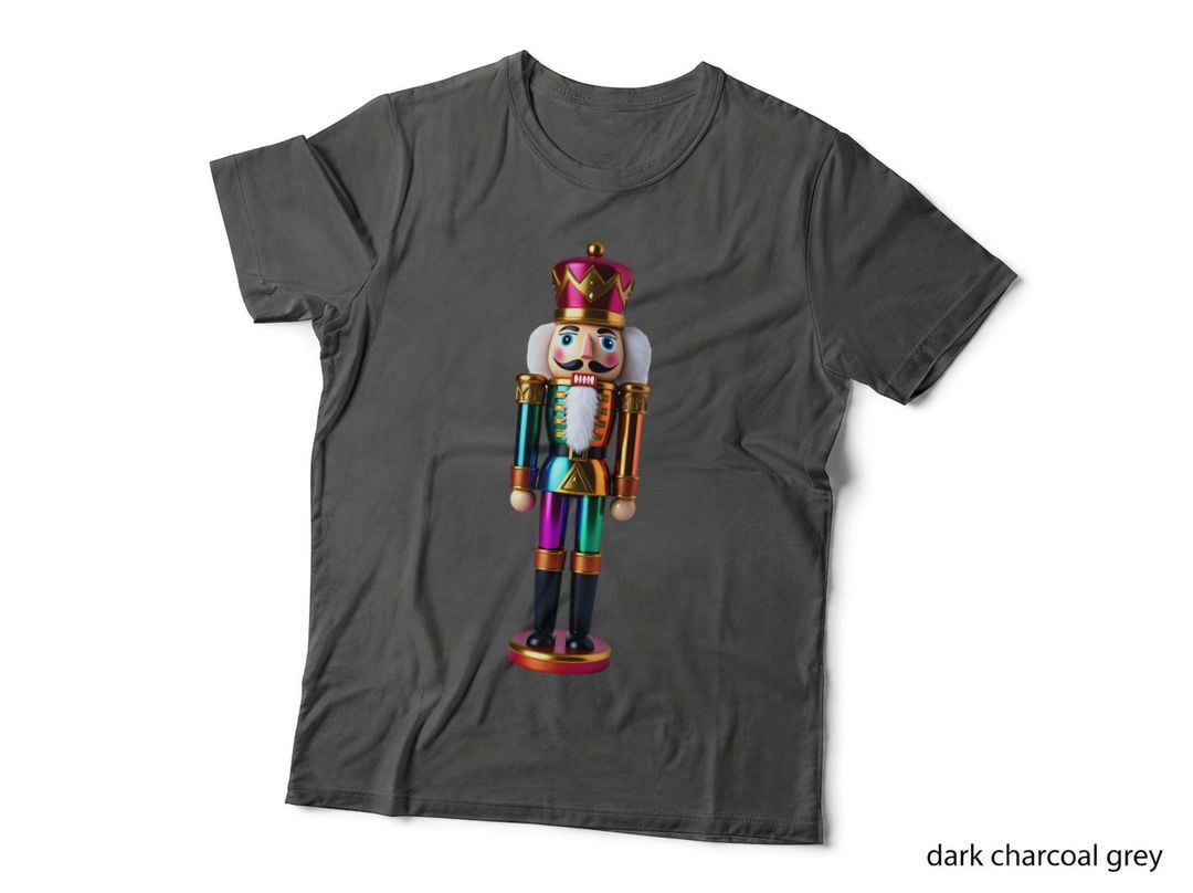 Rainbow Iridescent Nutcracker Art T-Shirt