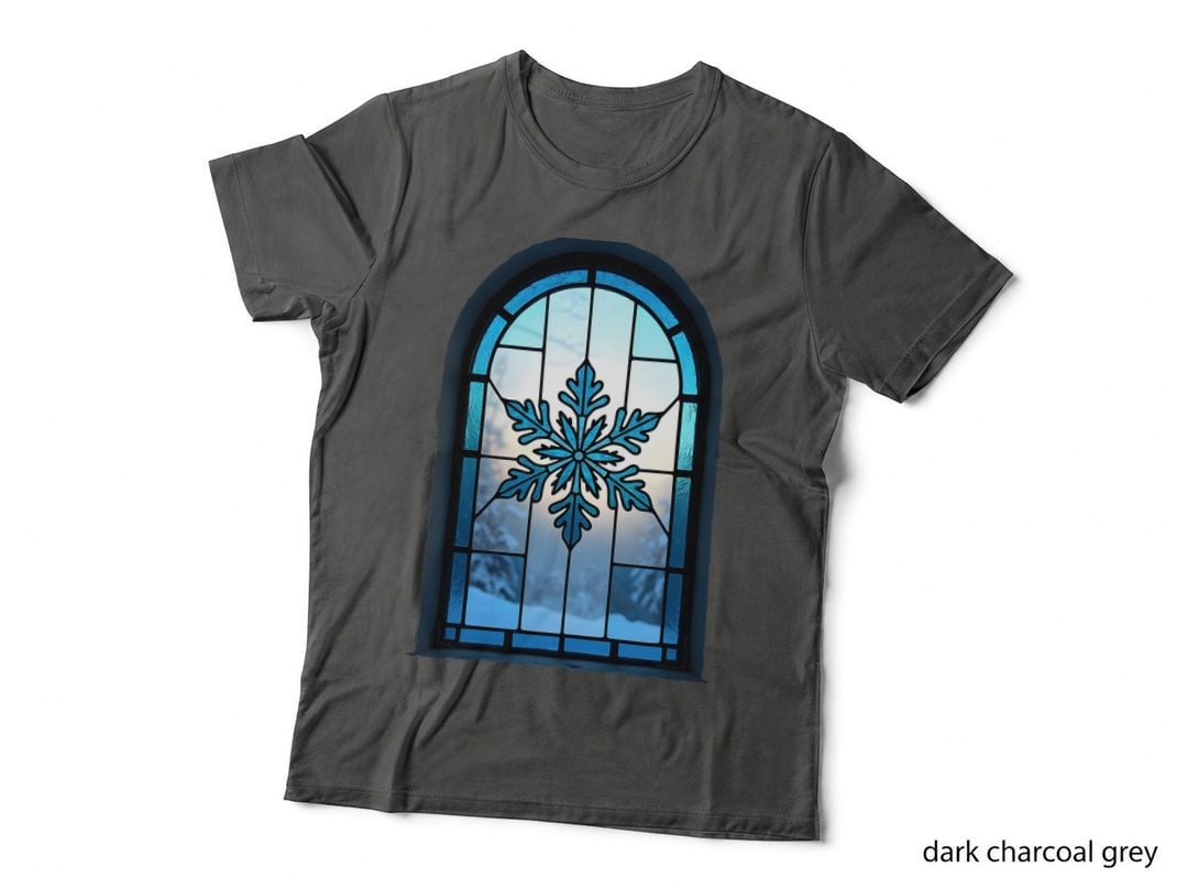 Stained Glass Snowflake T-Shirt