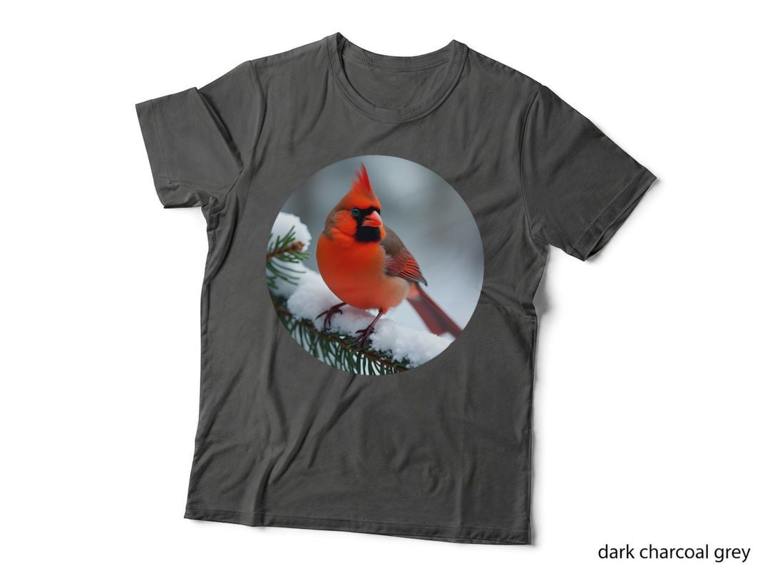Winter Cardinal on a Snowy Branch T-Shirt
