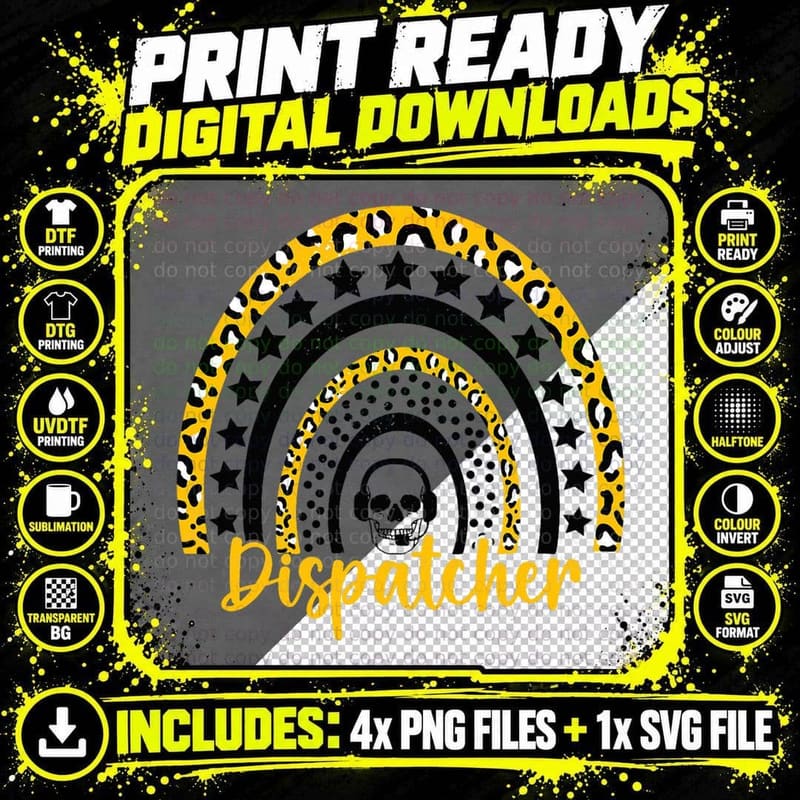 911 Dispatcher Life First Responder Dispatch Operator Png SVG Digital Bundle