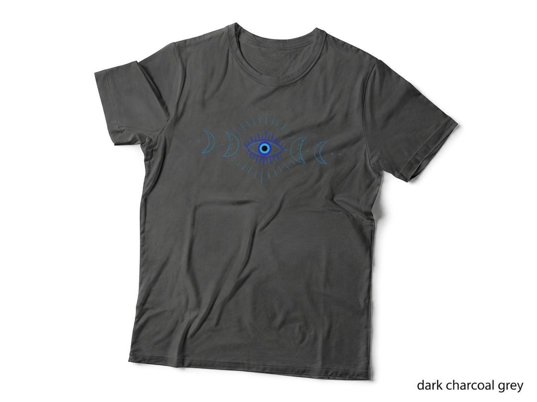 Aesthetic Celestial Mystical Moon Phases Evil Eye T-Shirt