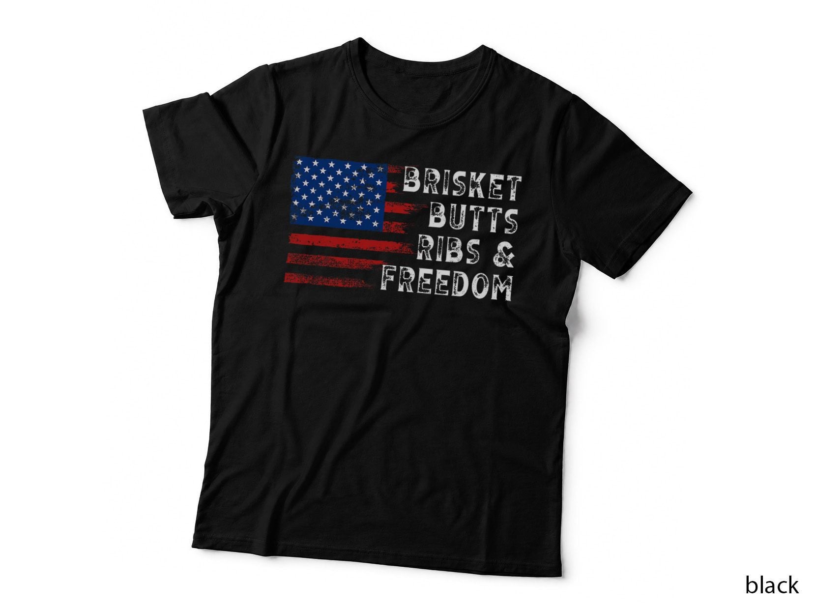 Brisket Butts Ribs and Freedom Steak Cooking Beef Roast T-Shirt