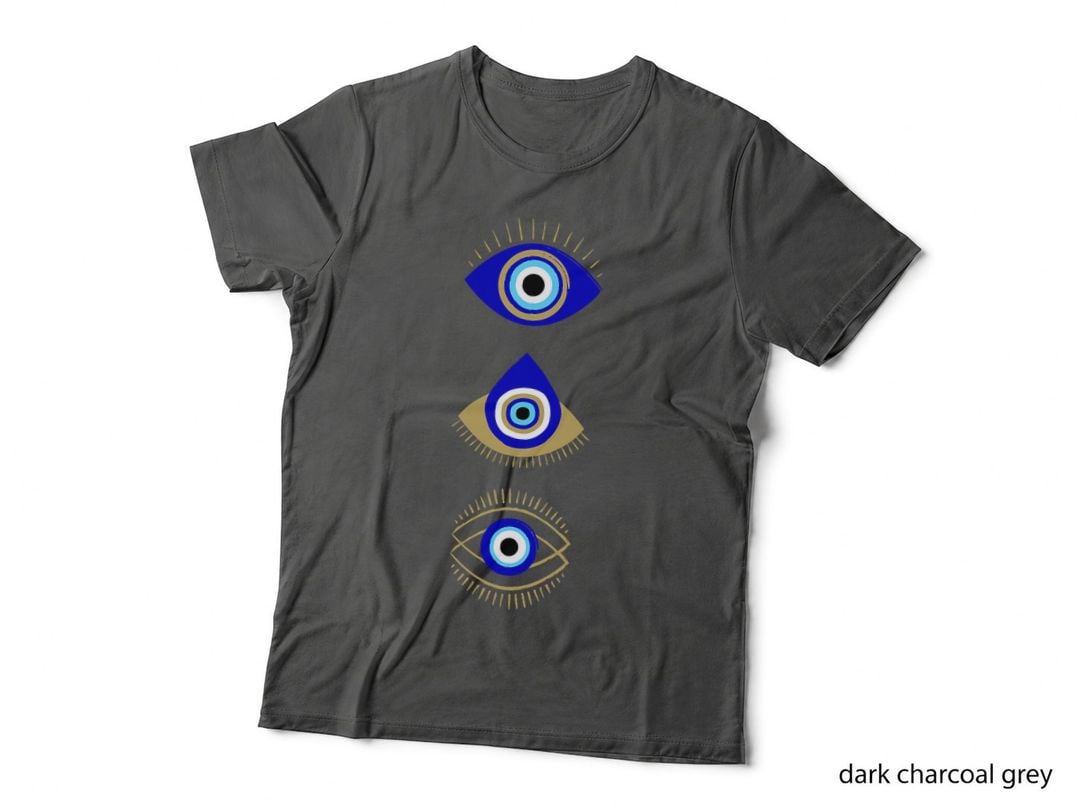Evil Eye Eyelashes Nazar Turkish Greek Mati Curse Protection T-Shirt