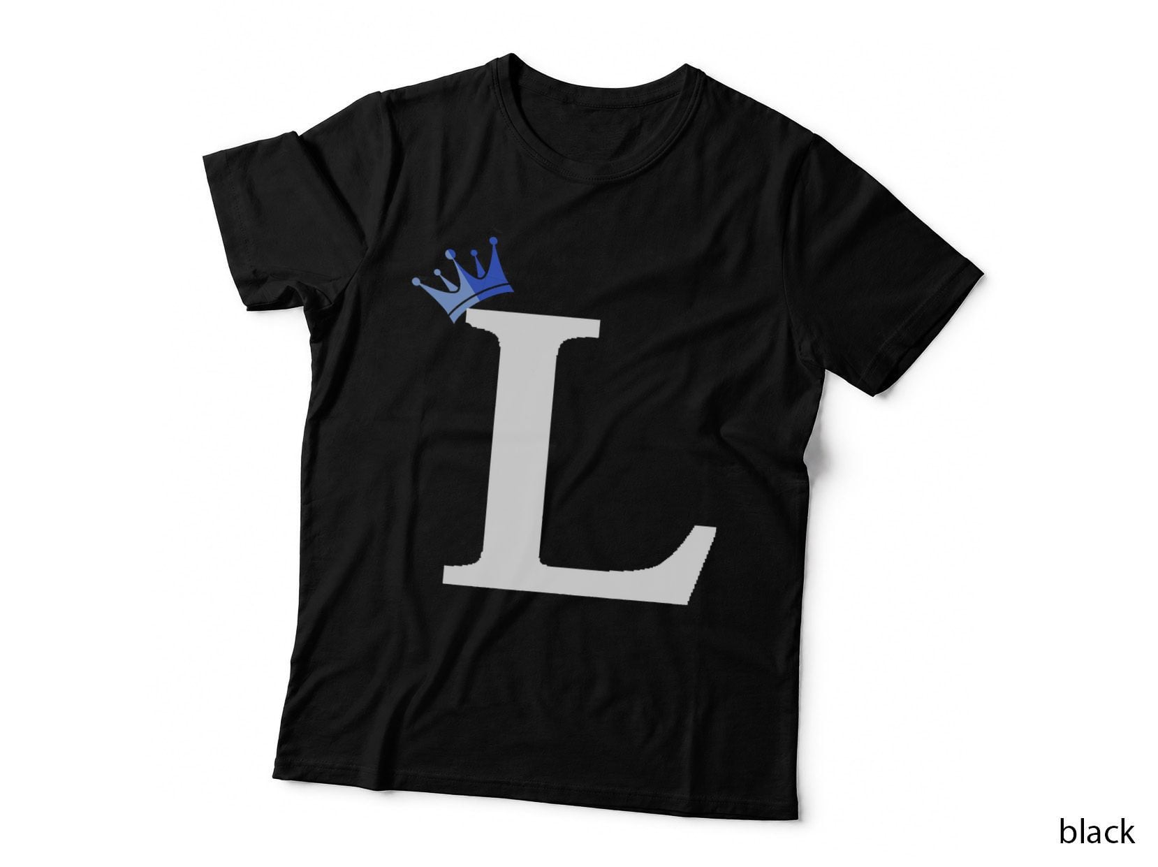 Letter L with Gold Crown T-Shirt