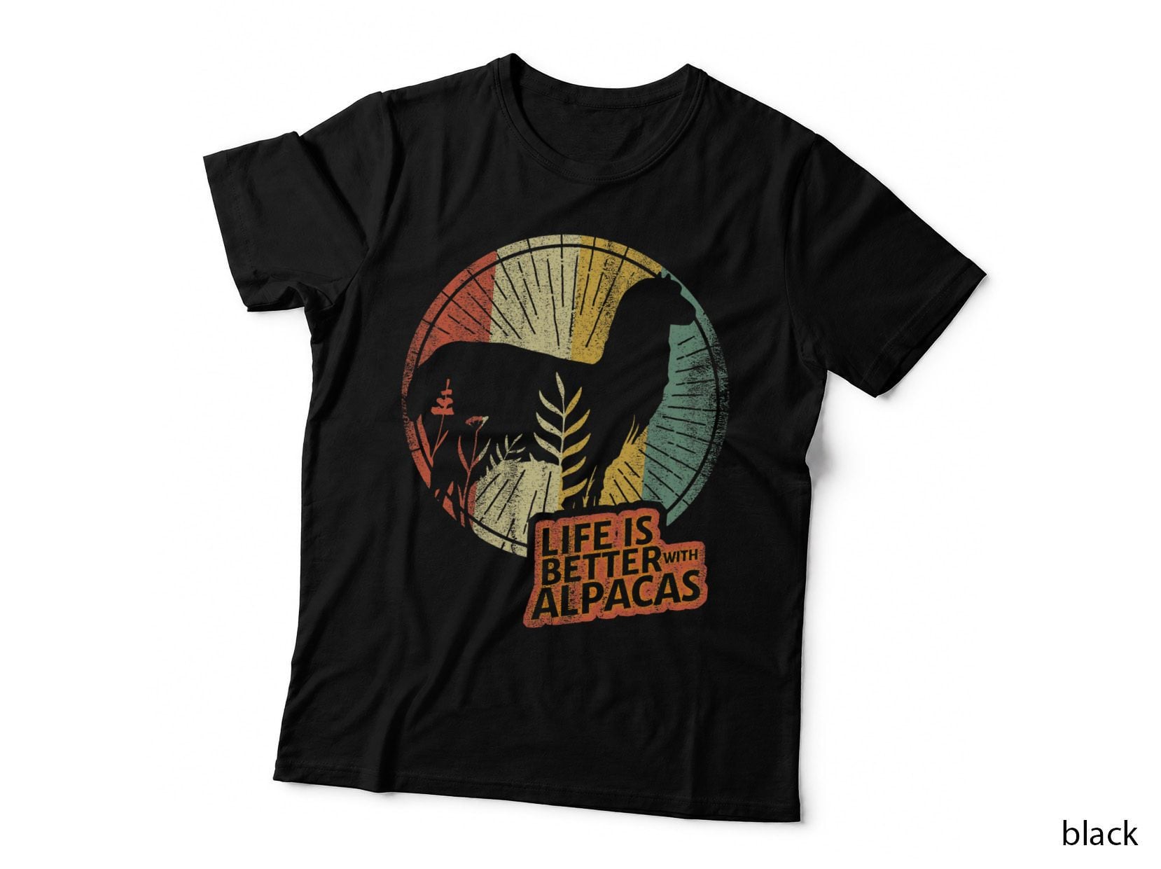 Life Is So Much Better With Alpacas I Love Alpacas Alpaca VS Llama T-Shirt