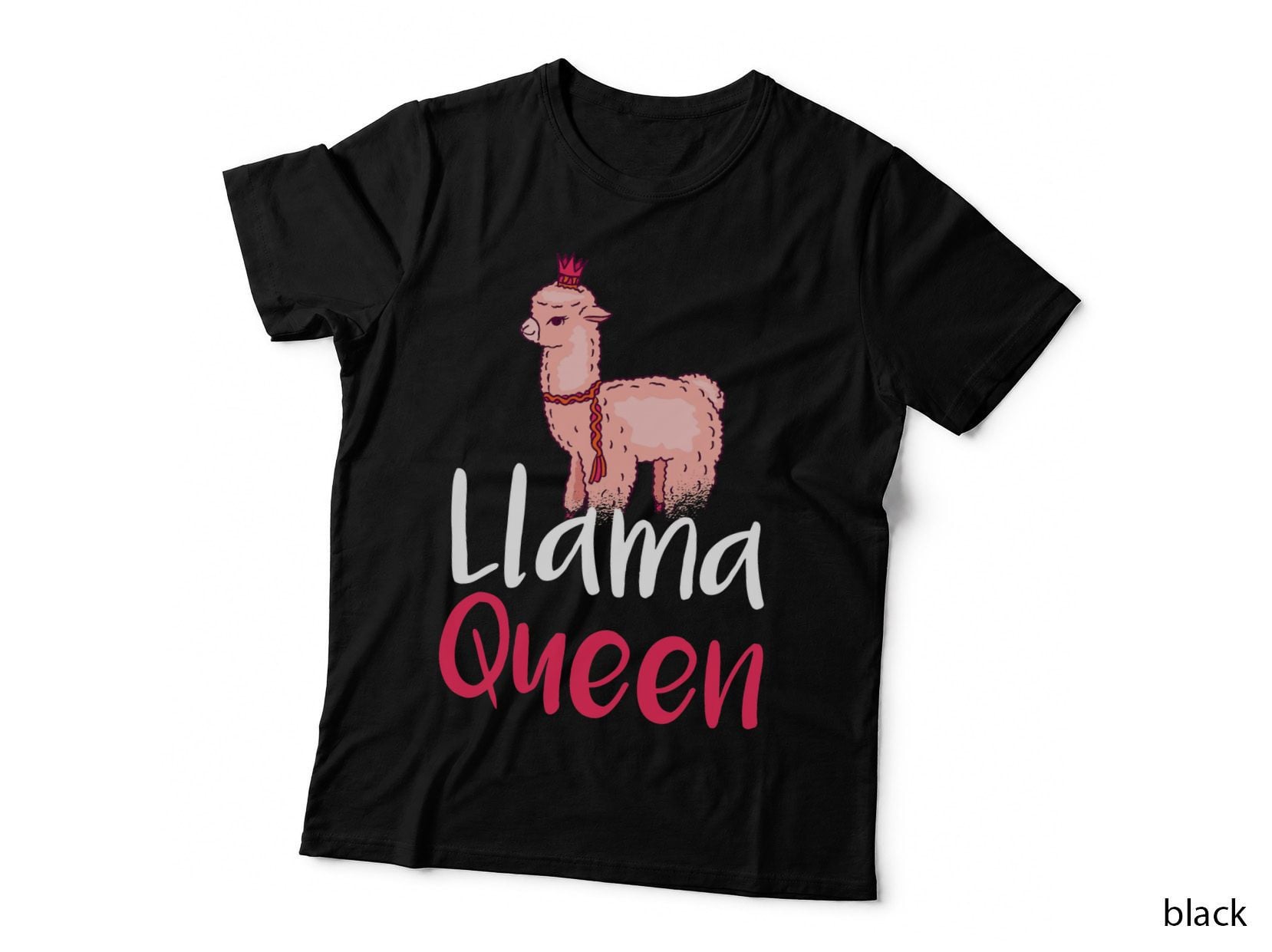 Llama Queen Alpaca Llama T-Shirt