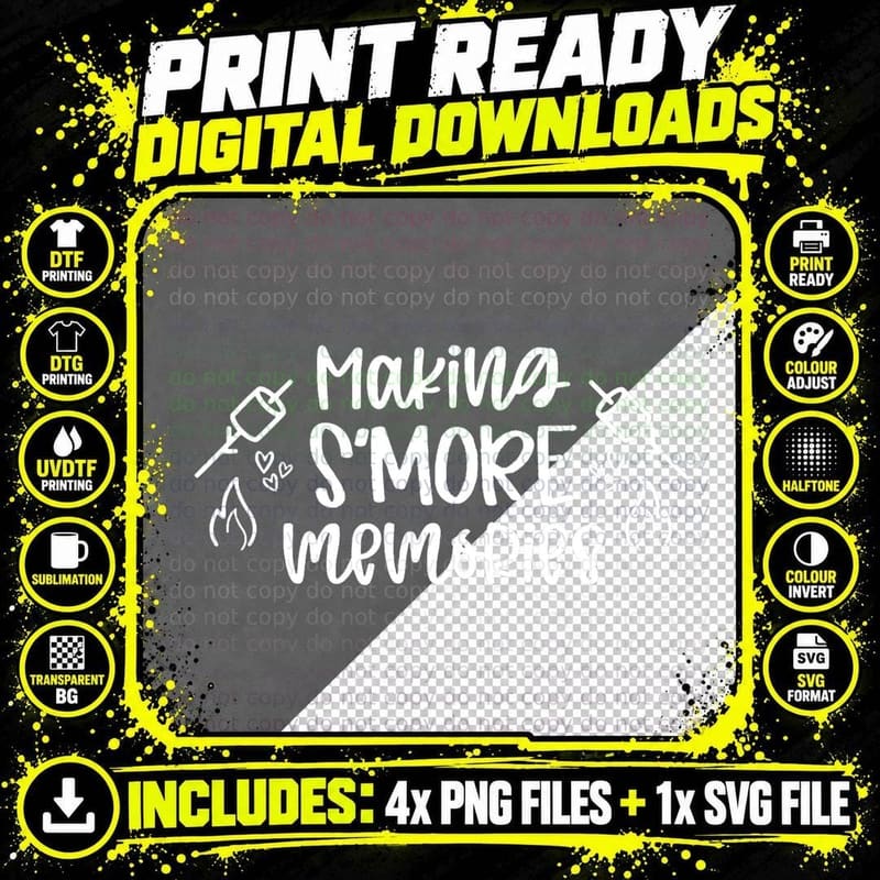Making Smore Memories T-Shirt Png SVG Digital Bundle