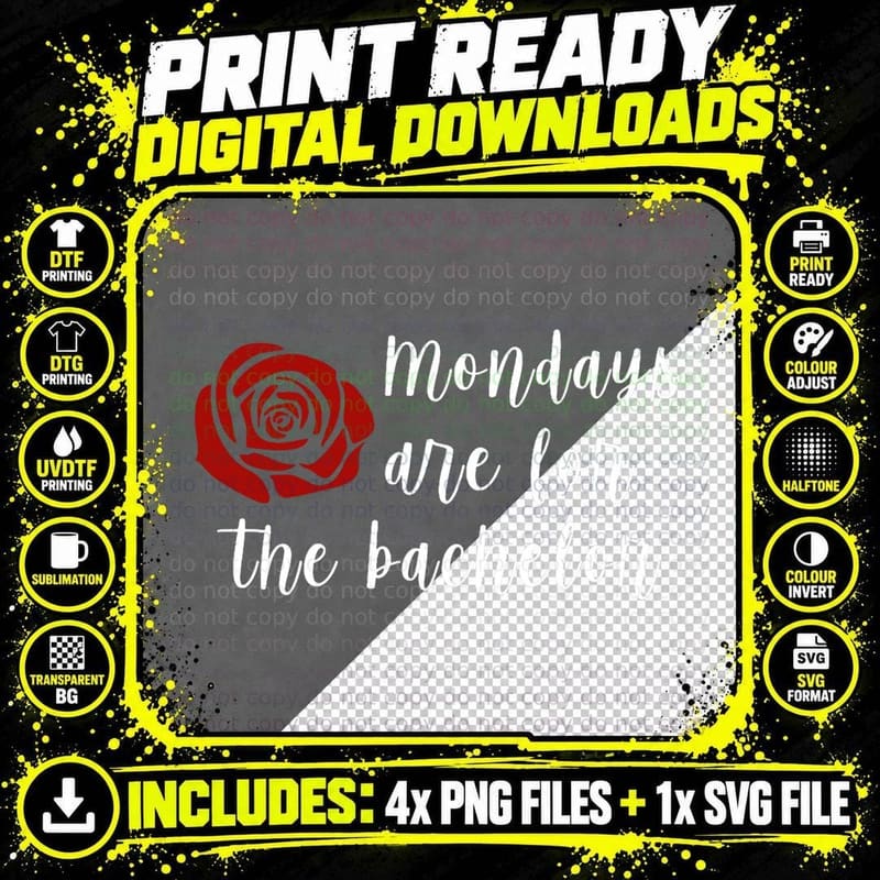 Mondays Are for the Bachelor Season 23 Viewing Colton Png SVG Digital Bundle