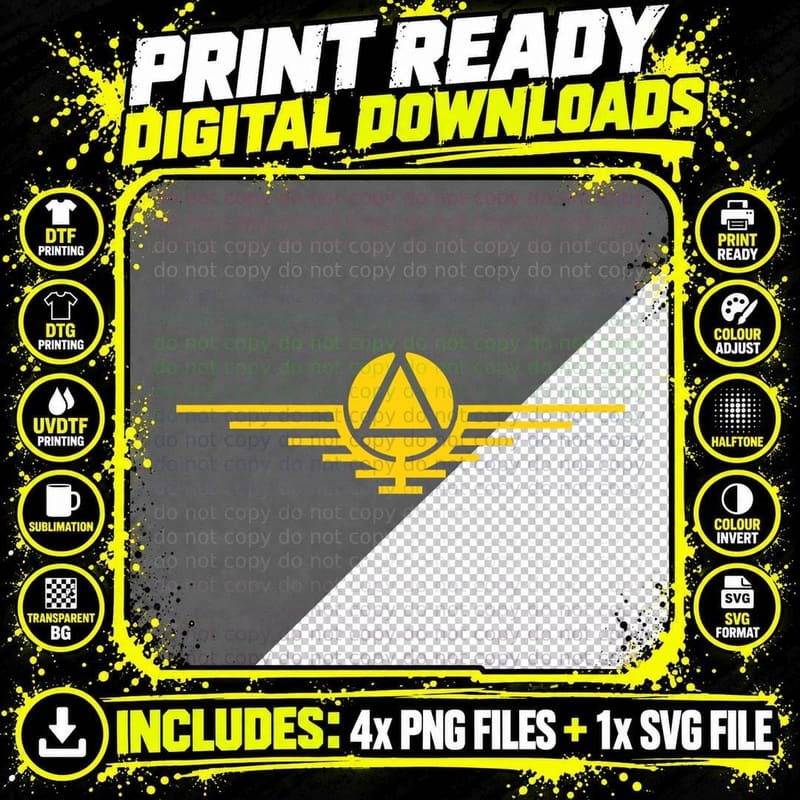 Sci-Fi Red Rising Saga Gold Sigil Logo T-Shirt Png SVG Digital Bundle