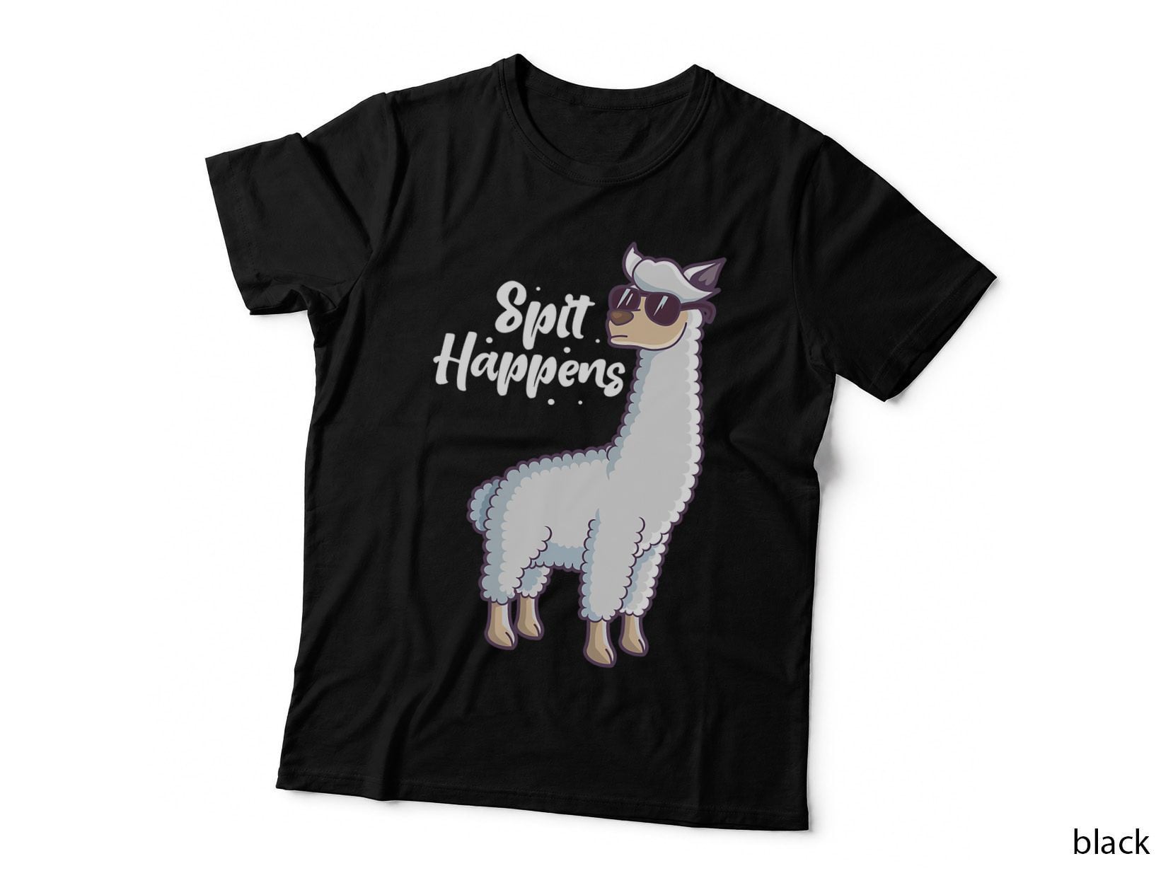 Spit Happens Llama Alpaca Camelid T-Shirt