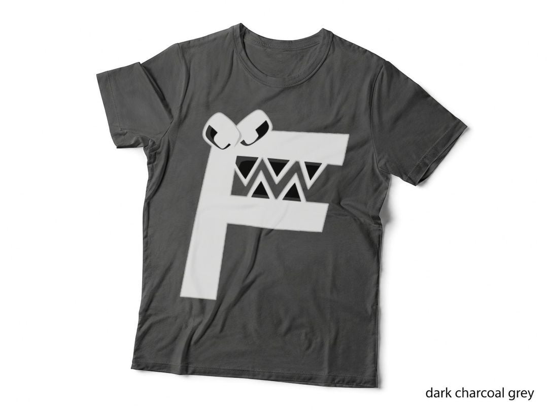 Villain Letter F Costume Boys Matching Evil Alphabet Lore T-Shirt