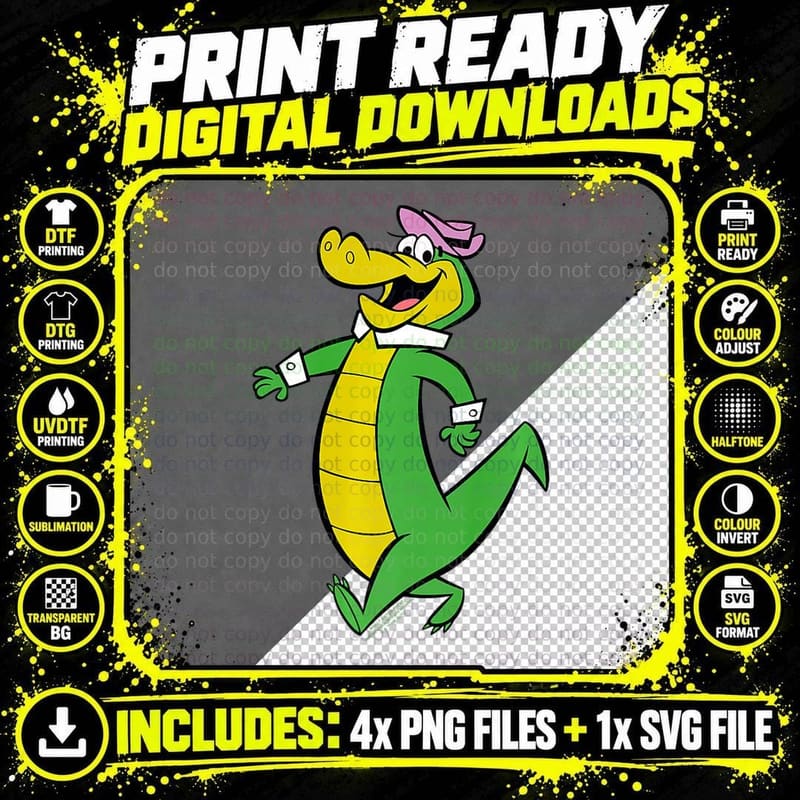 Wally Gator Wally Gator Strutting His Stuff Png SVG Digital Bundle