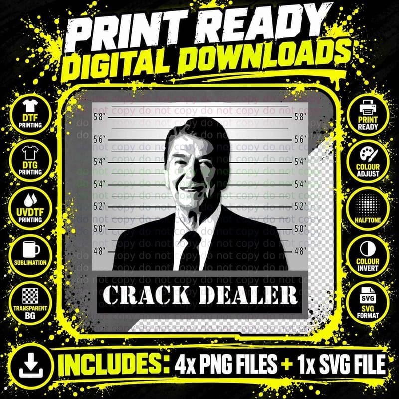 Crack Dealer Coke Cocaine Pablo T-Shirt Png SVG Digital Bundle