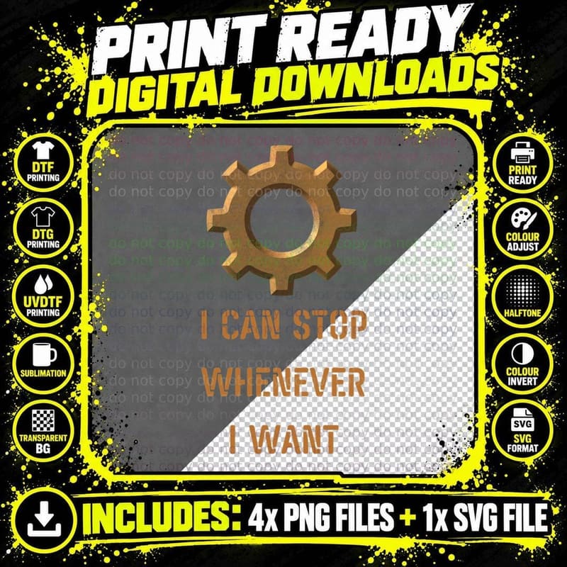 Factorio I Can Stop Whenever I Want Coke Cocaine Pablo Png SVG Digital Bundle