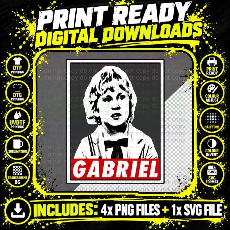 Gabriel - Little Boy Coke Cocaine Pablo T-Shirt Png SVG Digital Bundle