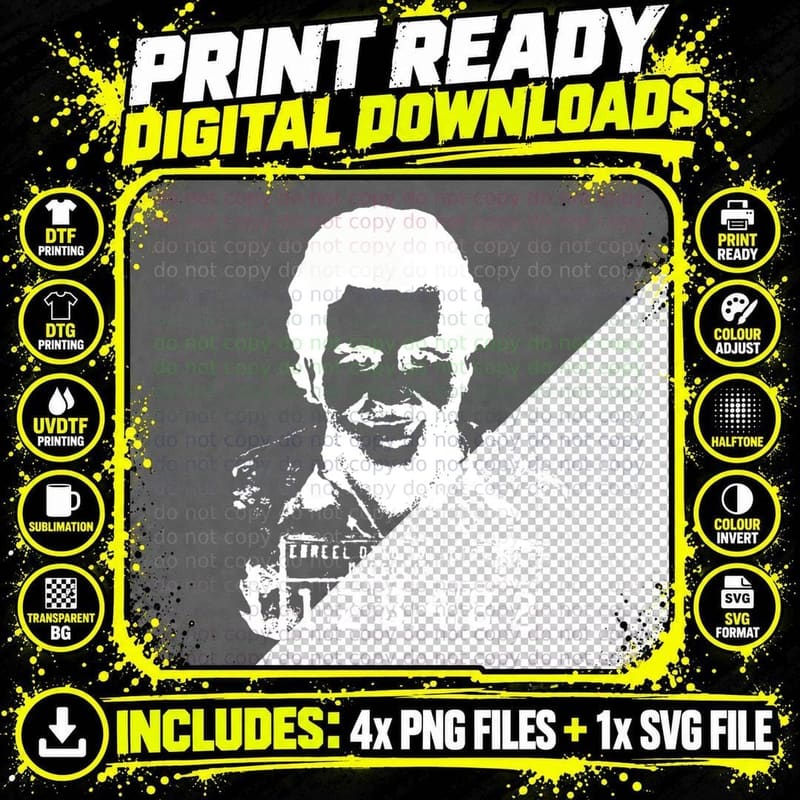 Pablo Escobar Narcos Coke Cocaine Pablo T-Shirt Png SVG Digital Bundle