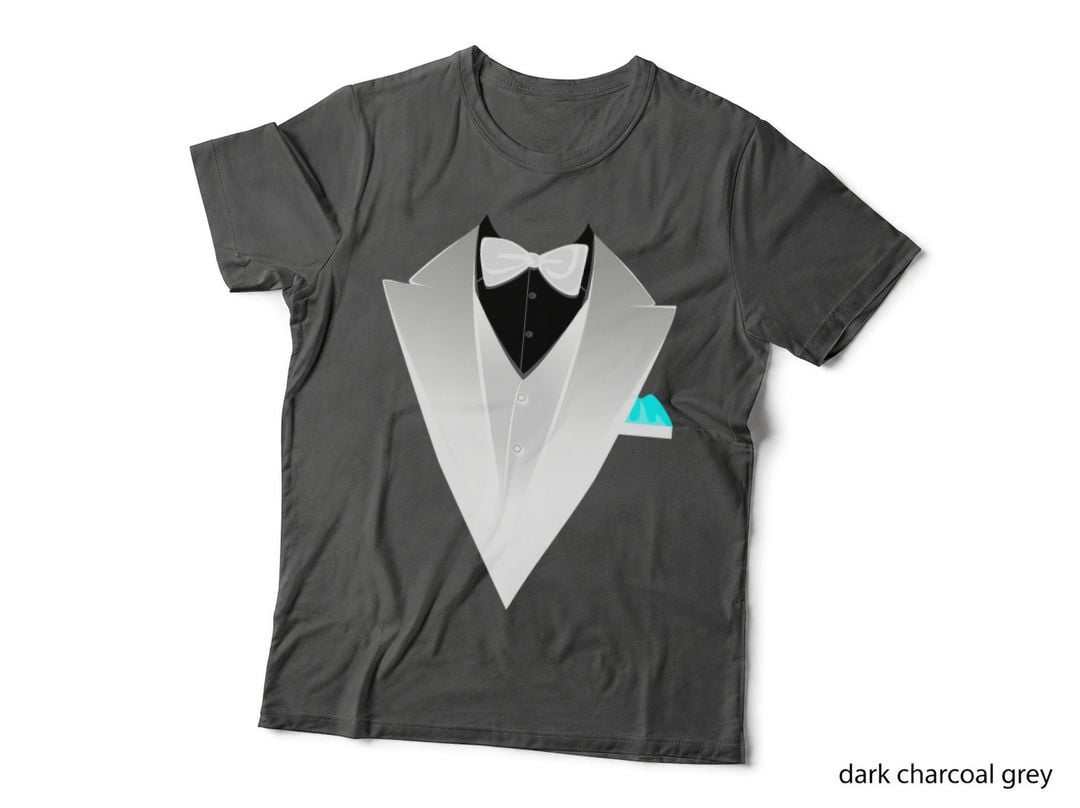 Printed Suit, Tuxedo, Business Costume for Men T-Shirt