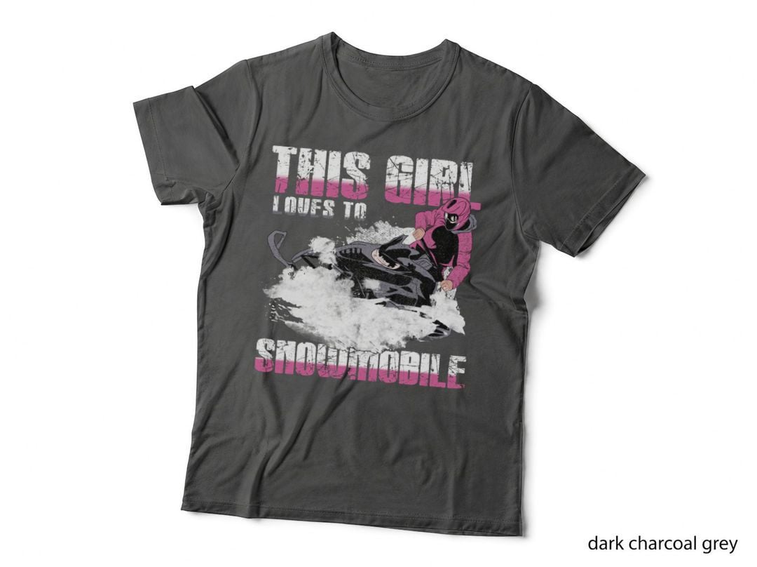 Snowmobile Hoodie Girl's Snowmobiling, Kids Gift, Childrens Wear T-Shirt