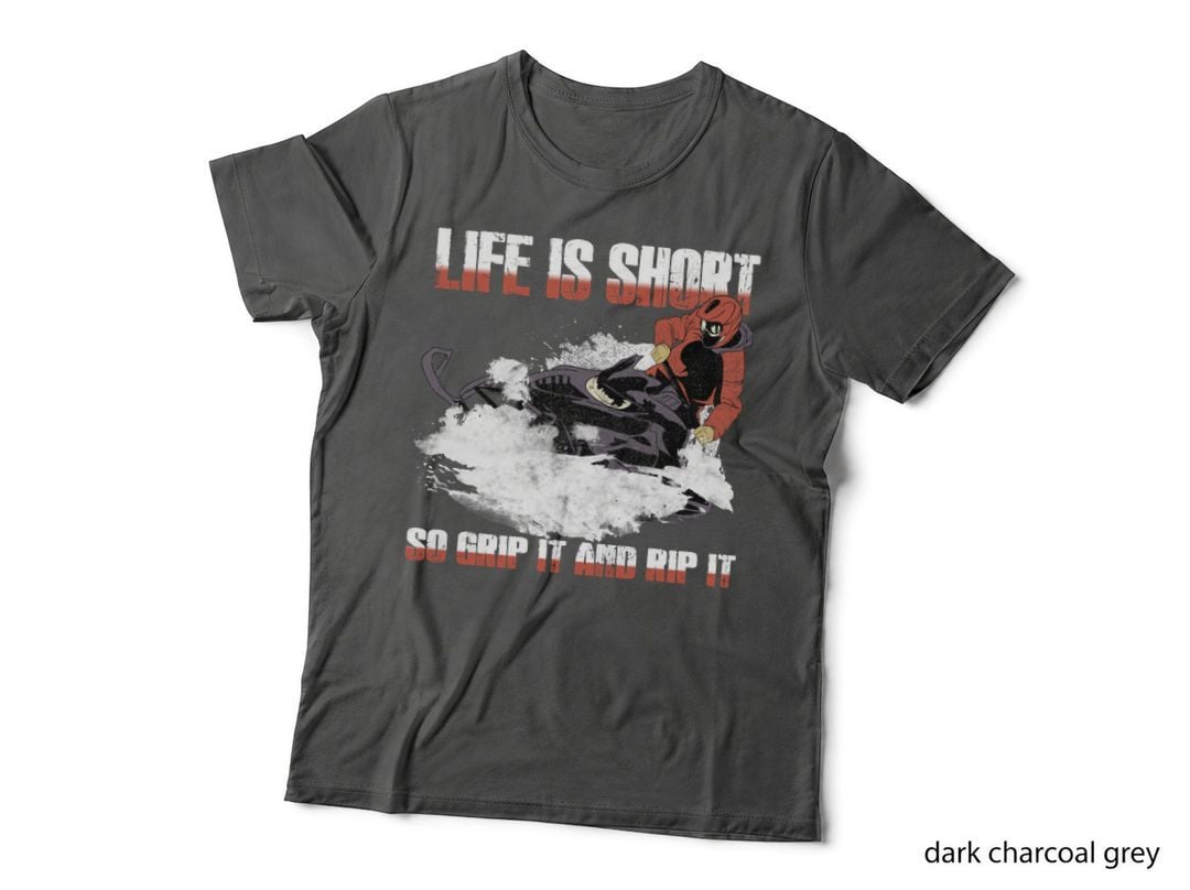 Snowmobile Hoodie Snowmobiling Sweatshirt Grip It and Rip It Pullover Hoodie