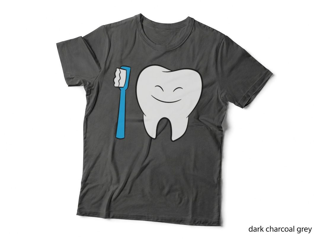 Tooth and Toothbrush Dentist Brushing Teeth T-Shirt