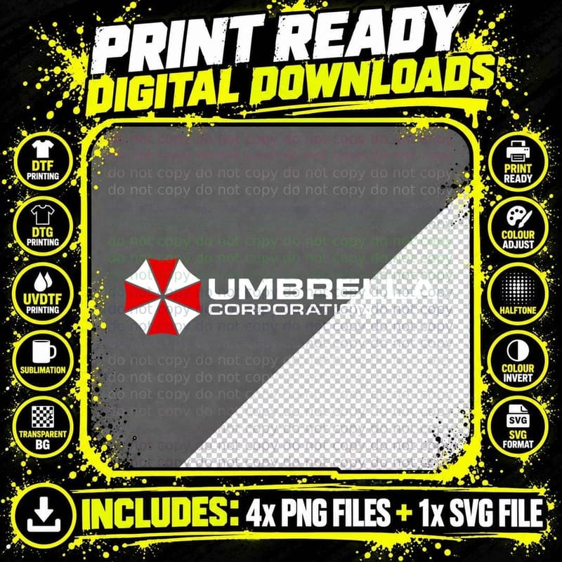 Umbrella Corporation Pullover Hoodie Sweatshirt Company Png SVG Digital Bundle