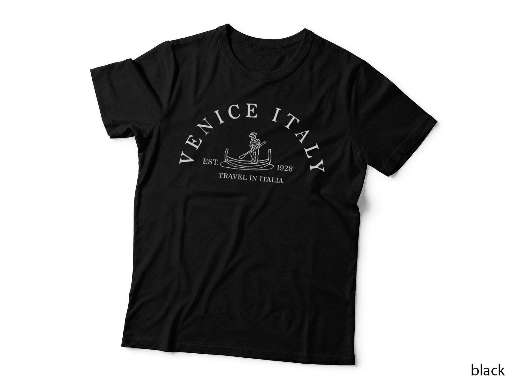 Venice Italy Embroidered T-Shirt
