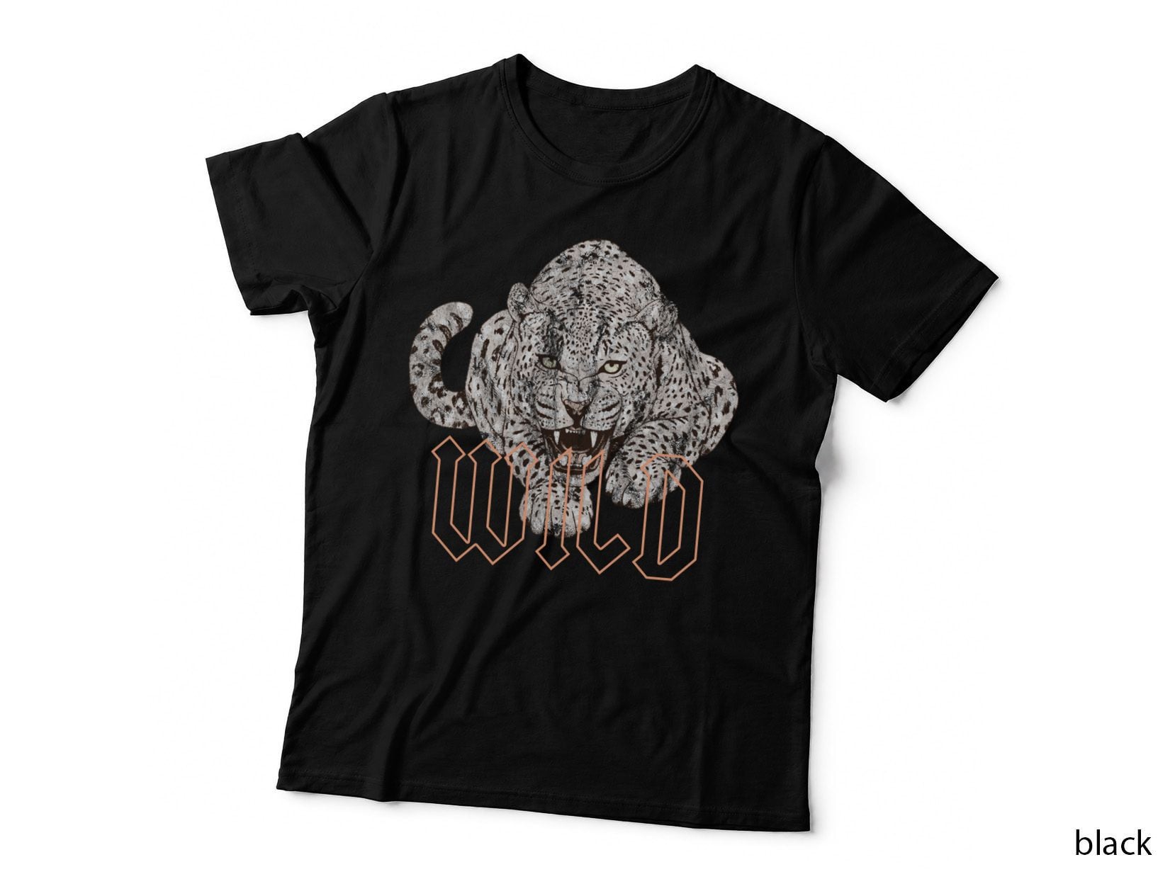 Wild Jaguar Leopard Cheetah Print Graphic T-Shirt