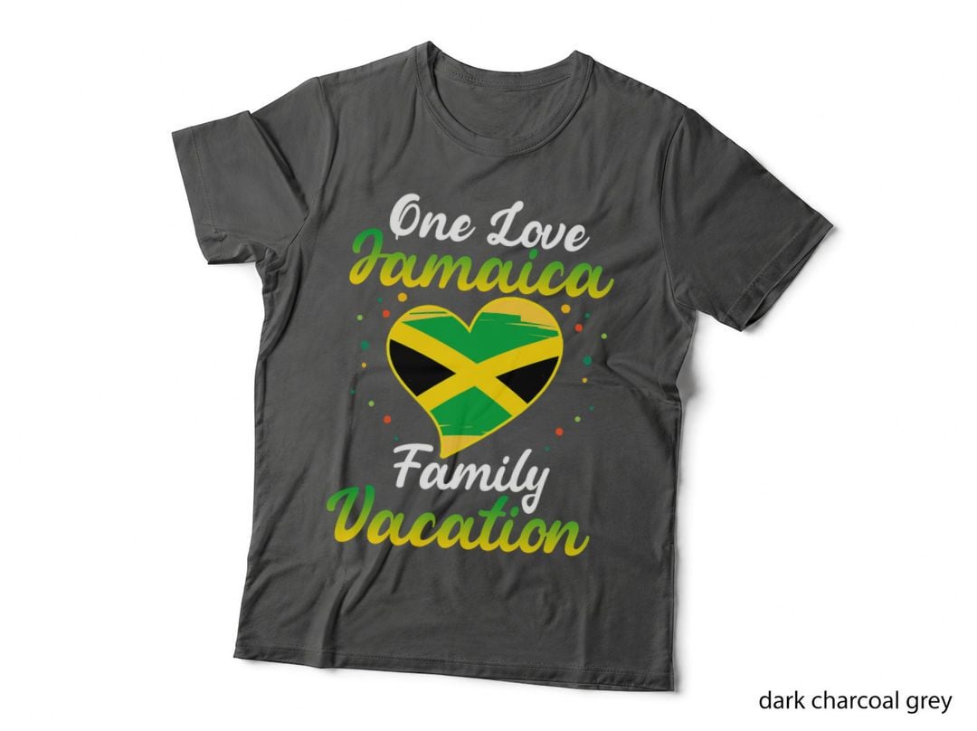 Jamaica Family Vacations Matching Squad Jamaican Flag T-Shirt