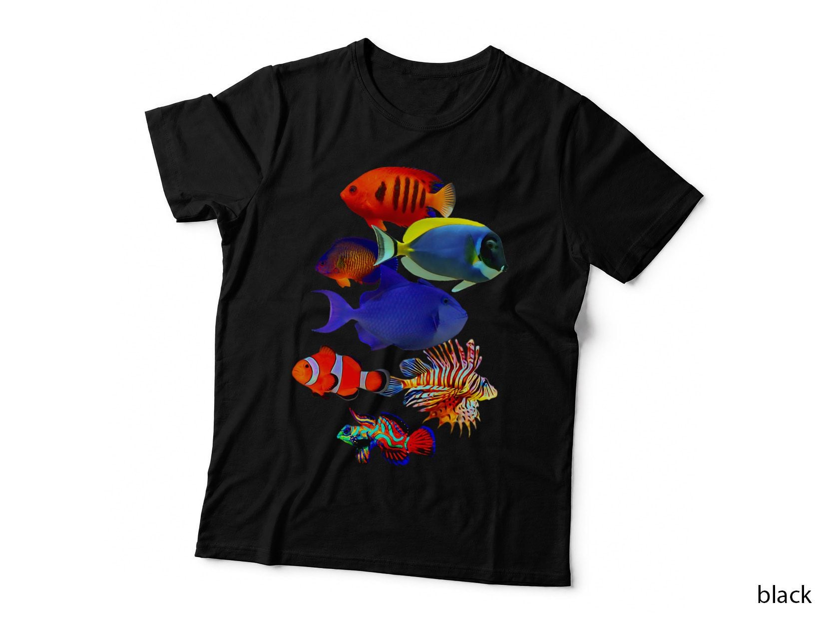 Saltwater Reef Fish Tank Lovers Trigger Fish Mandarin Goby T-Shirt