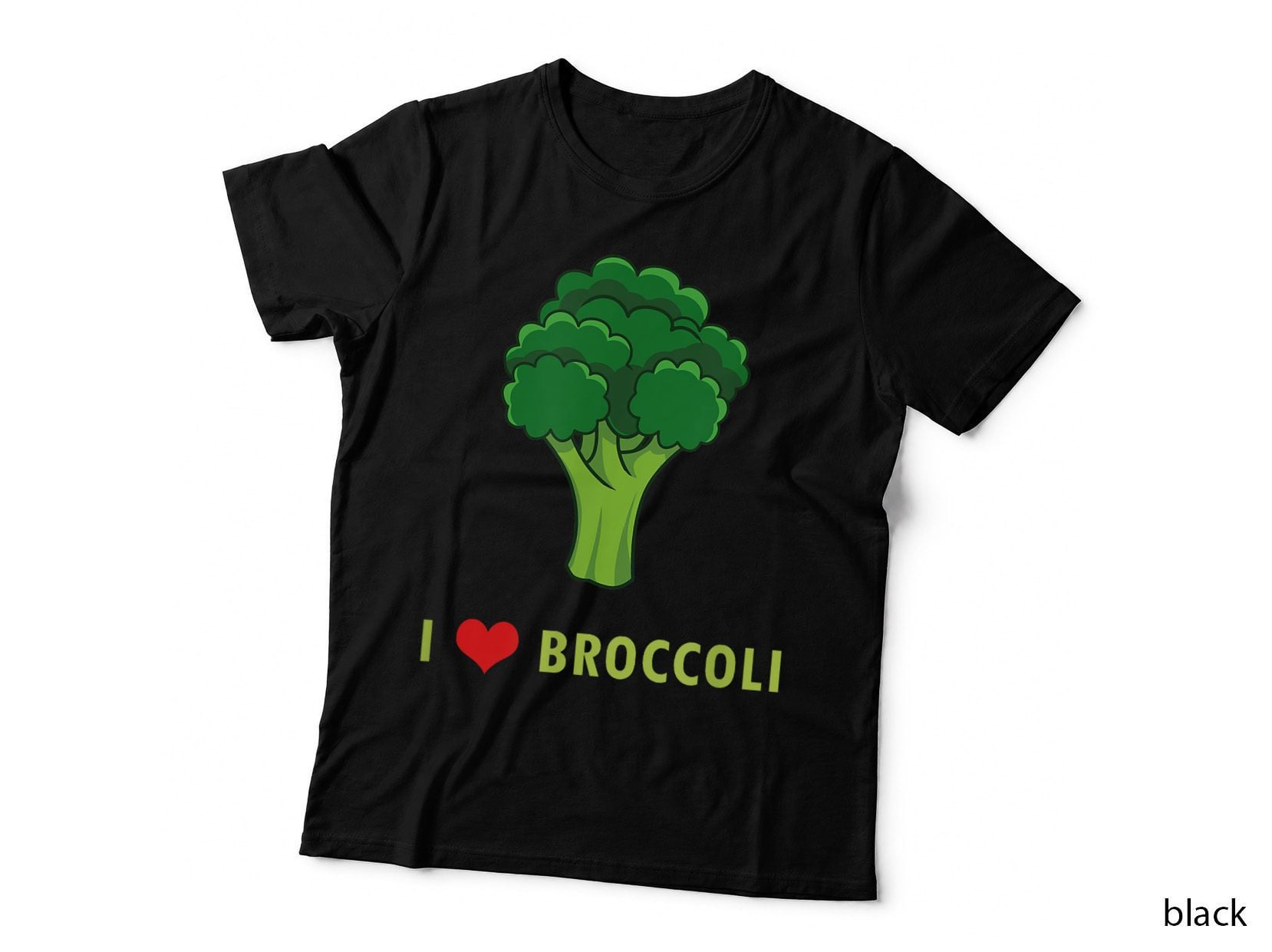 Cute Keto Gift Paleo I Love Broccoli Organic Healthy Eating T-Shirt