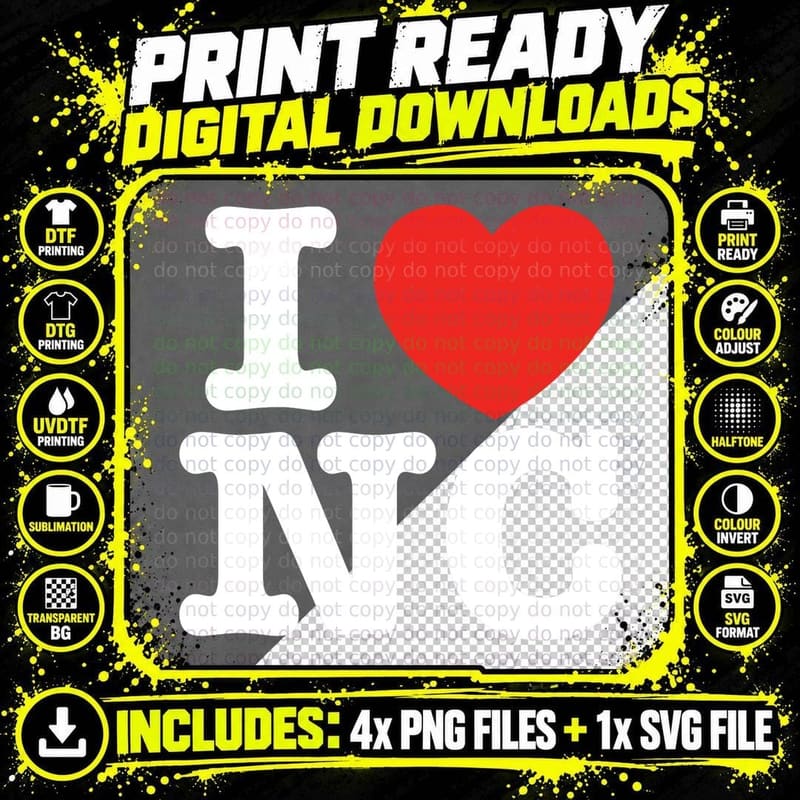 I Heart North Carolina (NC) Love Pullover Hoodie T-Shirt Png SVG Digital Bundle