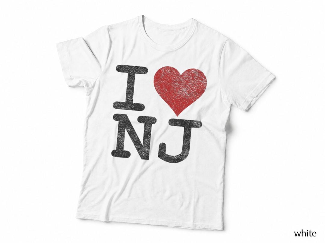 I LOVE NEW Jersey I HEART NJ Pullover Hoodie T-Shirt