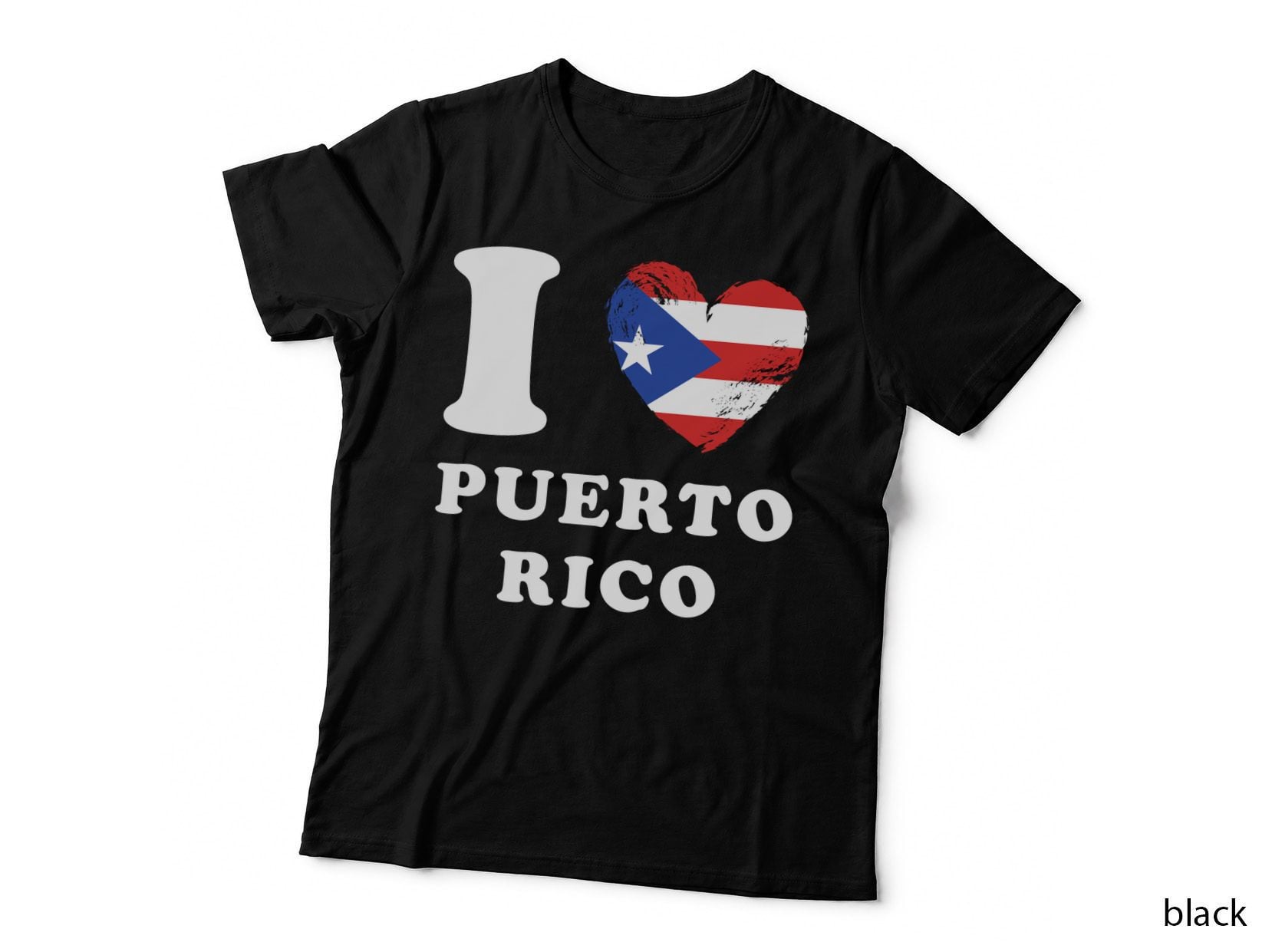 I Love Puerto Rico - Heart Flag Puerto Rico Pullover Hoodie T-Shirt