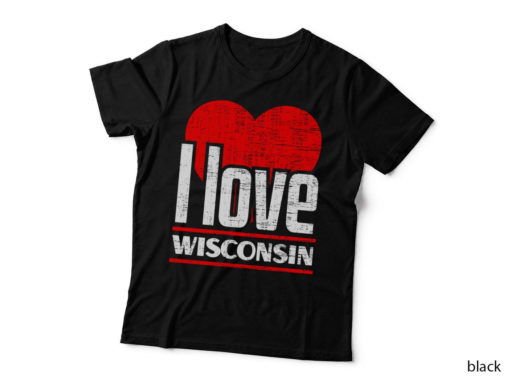 I Love Wisconsin Best Home State - I Heart Wisconsin Pullover Hoodie T-Shirt