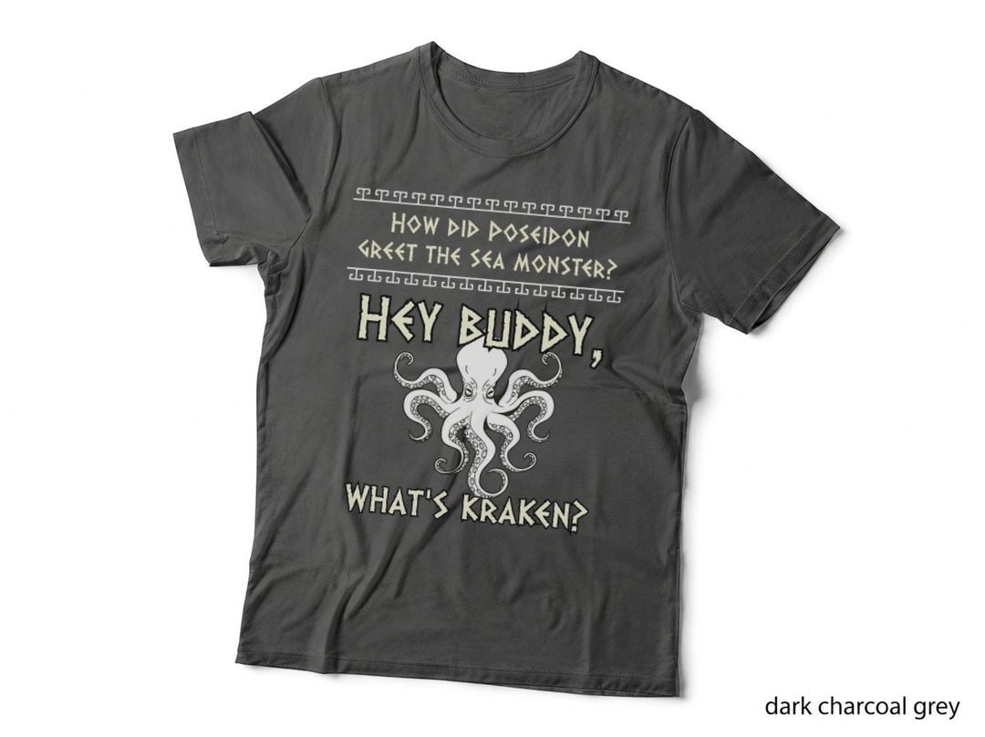 Poseidon and Ancient Greek Mythology Monster History Buff T-Shirt