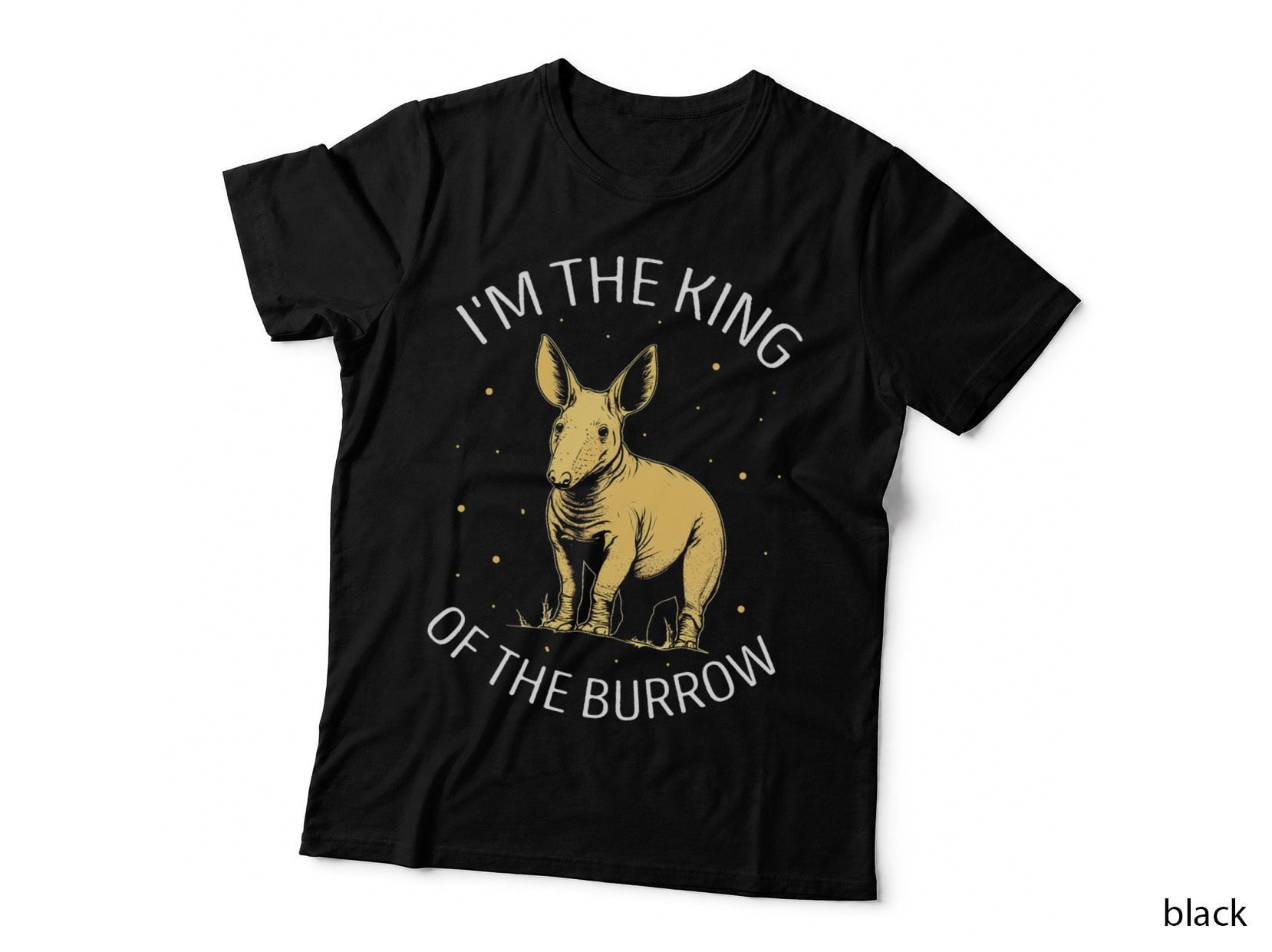 Aardvark King of the Burrow Antbear Earth Pig Aardvark Lover T-Shirt