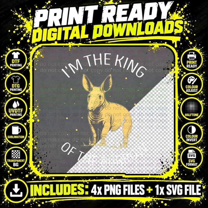 Aardvark King of the Burrow Antbear Earth Pig Aardvark Png SVG Digital Bundle