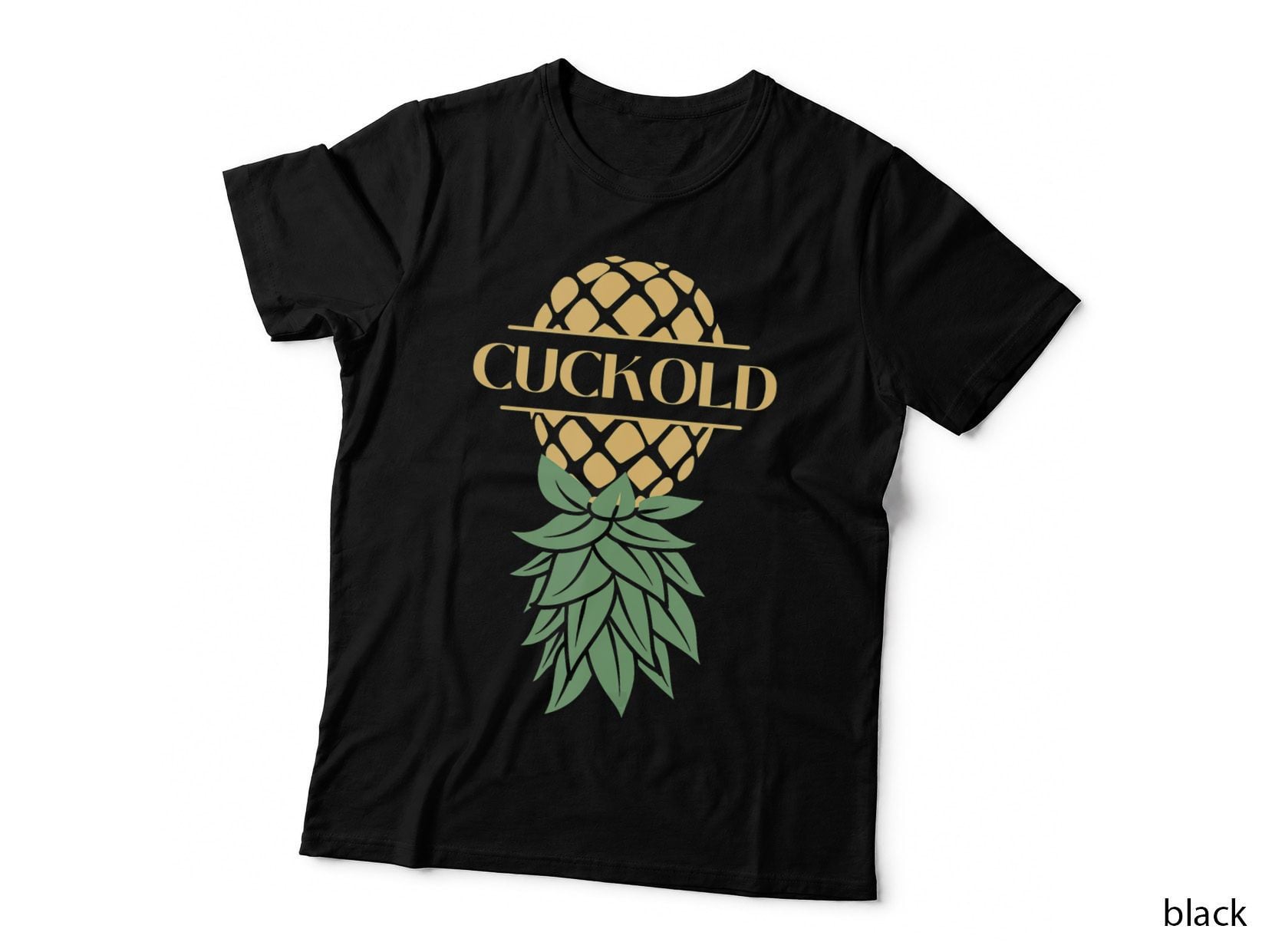Cuckold Upside Down Pineapple Swingers, Hawaiian Aloha T-Shirt