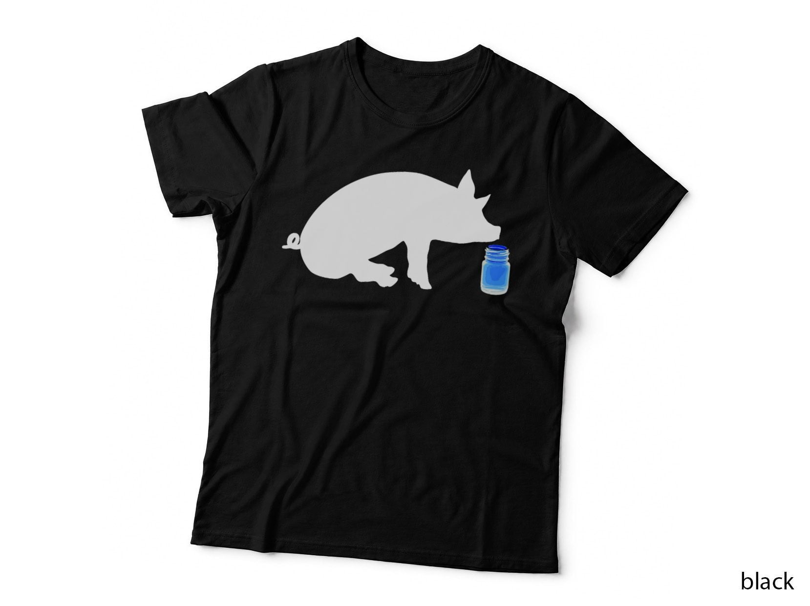 Little Brown Bottle Popper Pig Head Cleaner Gay Mens T-Shirt
