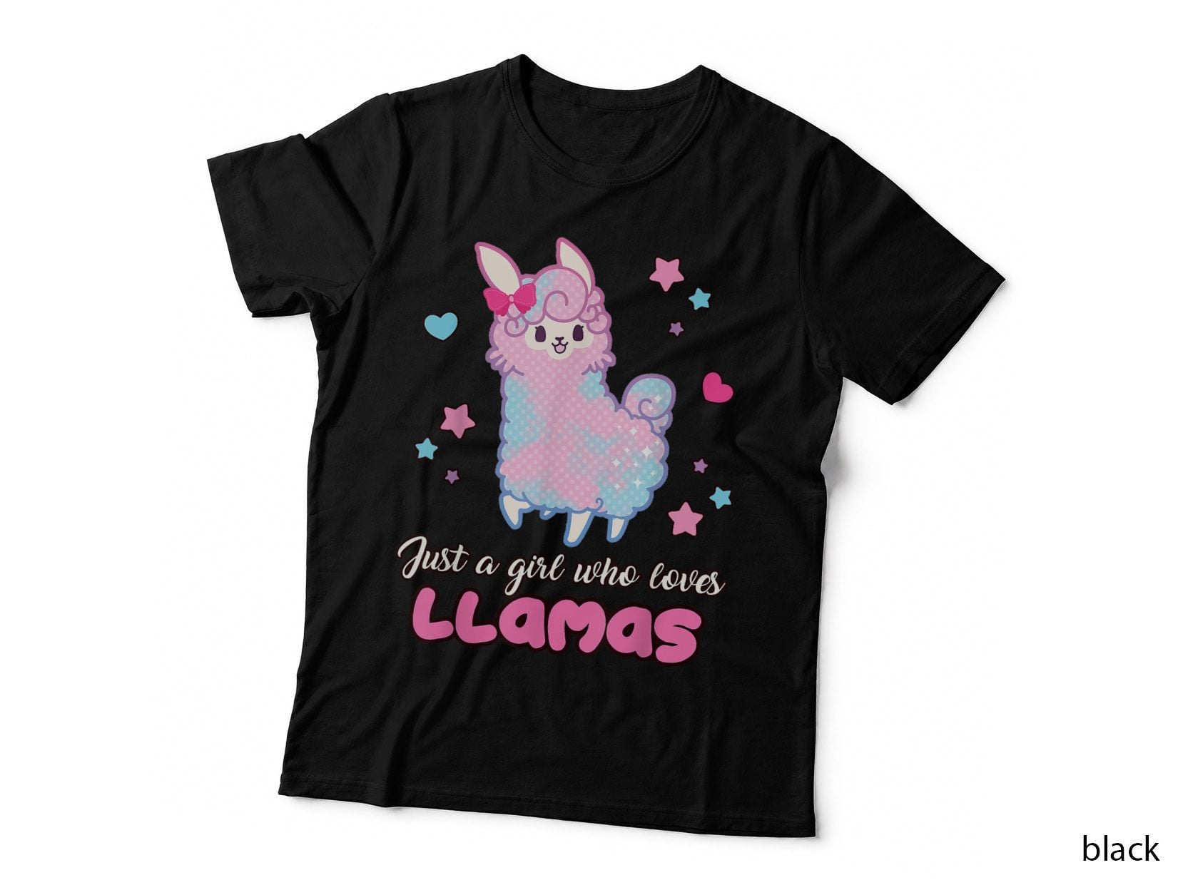 Llama Girl Shirt Just a Girl Who Loves Llamas Cute T-Shirt